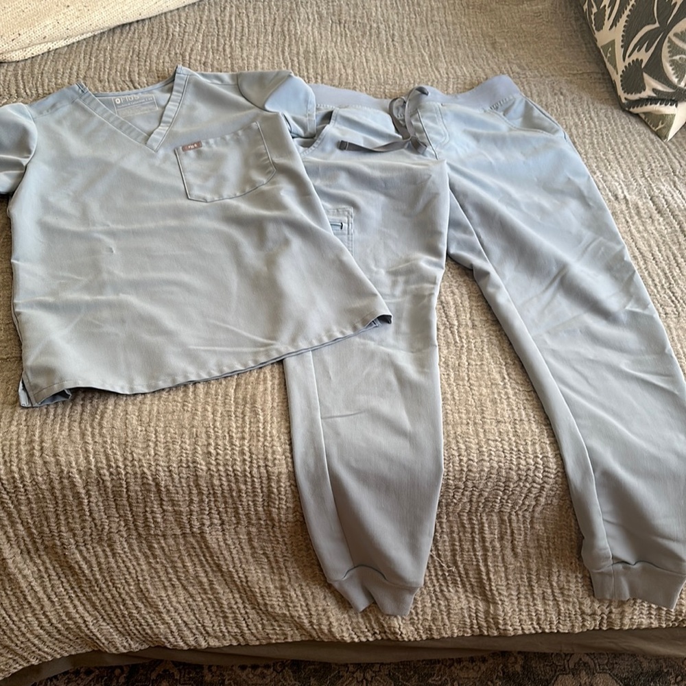 FIGS SCRUBS- DUSTY BLUE
